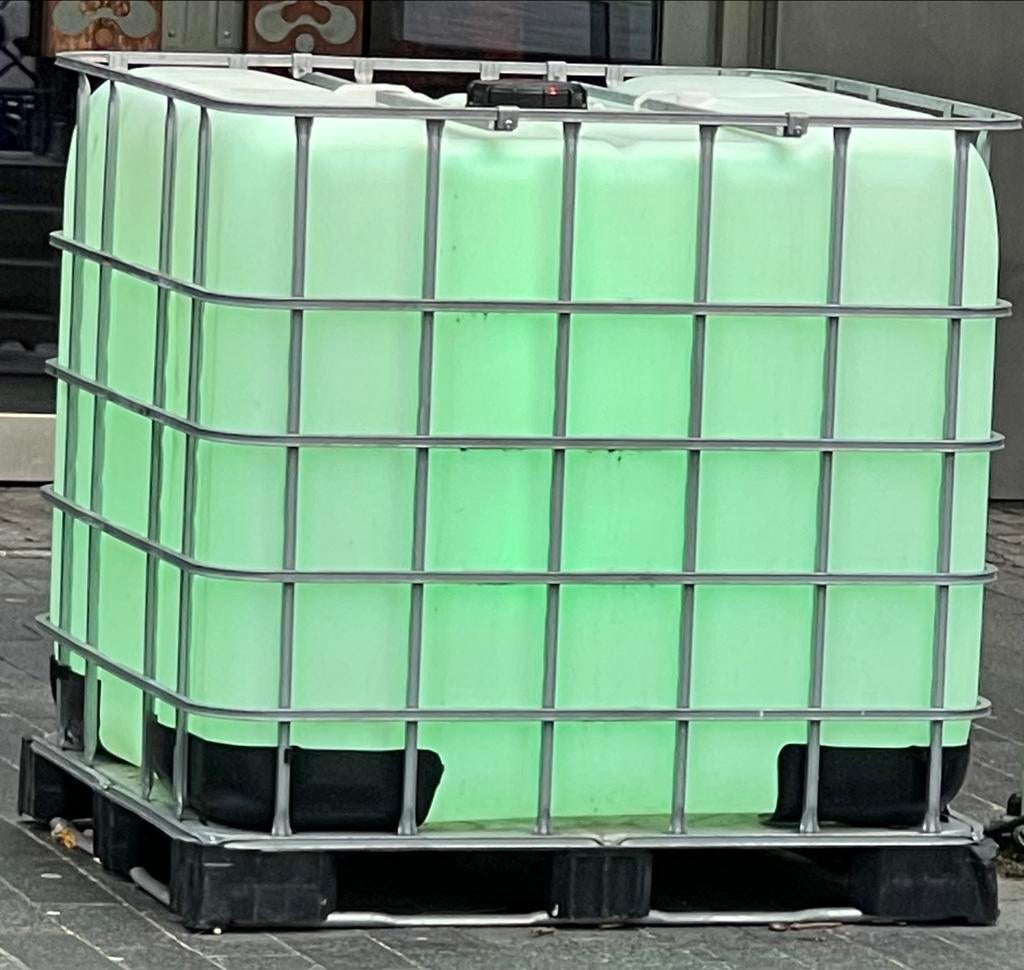Cuve citerne cubi IBC 1000l compléte (avec cage et palette), Jardin & Terrasse, Barils de pluie, Enlèvement ou Envoi