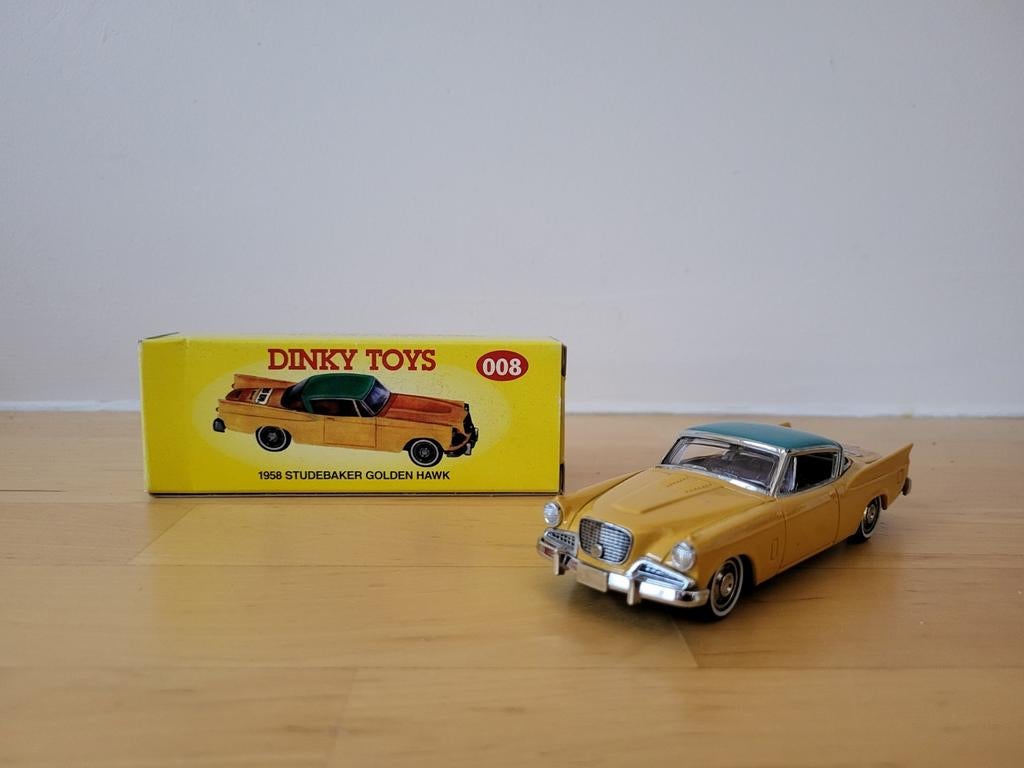 Boîte d'allumettes Dinky Code 2 1958 Studebaker Golden Hawk, Enlèvement ou Envoi, Comme neuf, Voiture, Dinky Toys