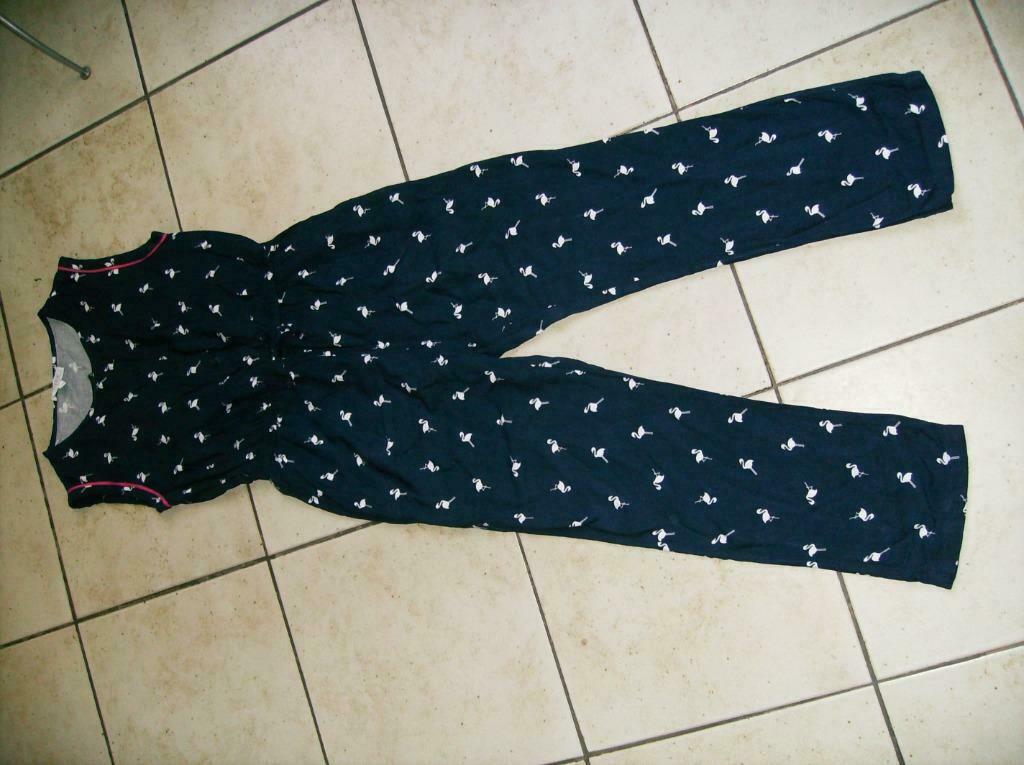 donker blauwe jumpsuit mt 140, Pantalon, Enlèvement ou Envoi, Frizzle, Utilisé