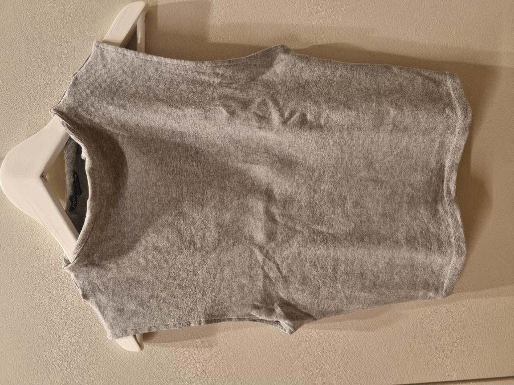 Lichtgrijze top Zara maat L, Zara, Maat 42/44 (L), Ophalen of Verzenden, Zo goed als nieuw