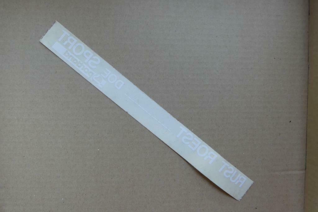 Oude sticker voor op venster rust roest doe sport, sportland, Ophalen of Verzenden, Zo goed als nieuw, Sport