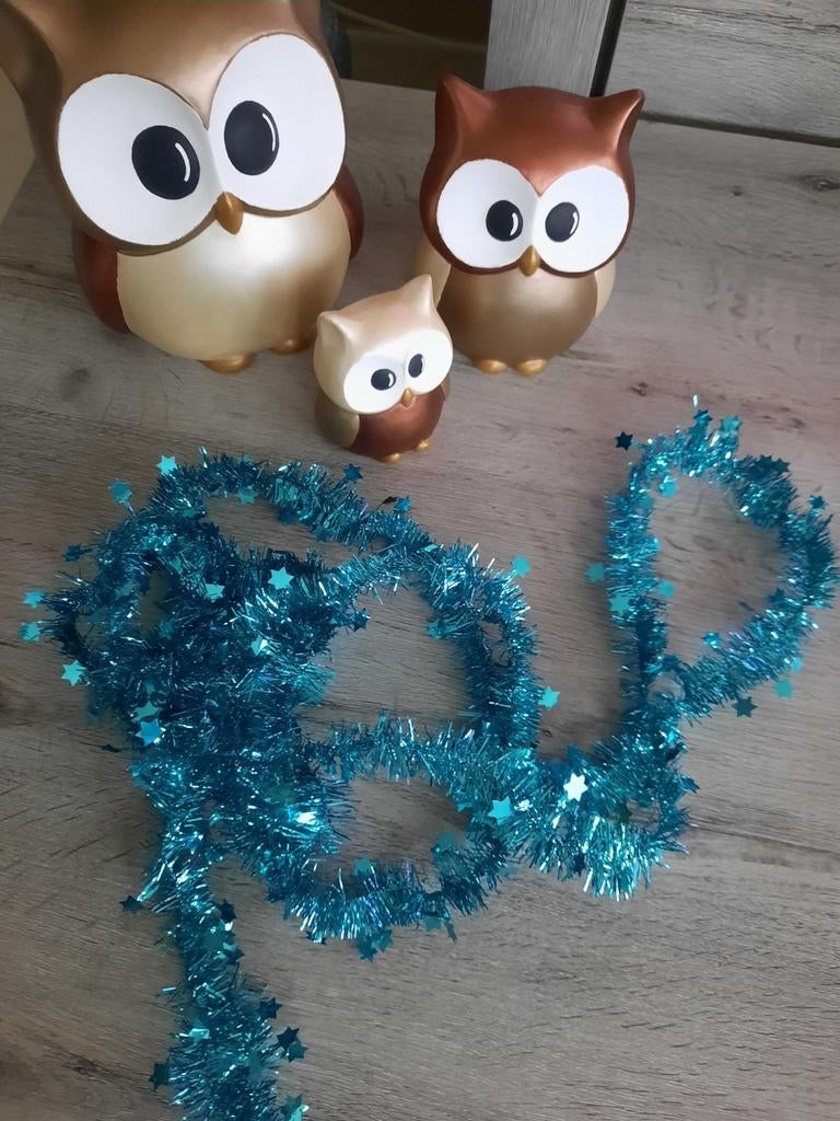 Kerstslinger babyblauw, Ophalen of Verzenden, Zo goed als nieuw