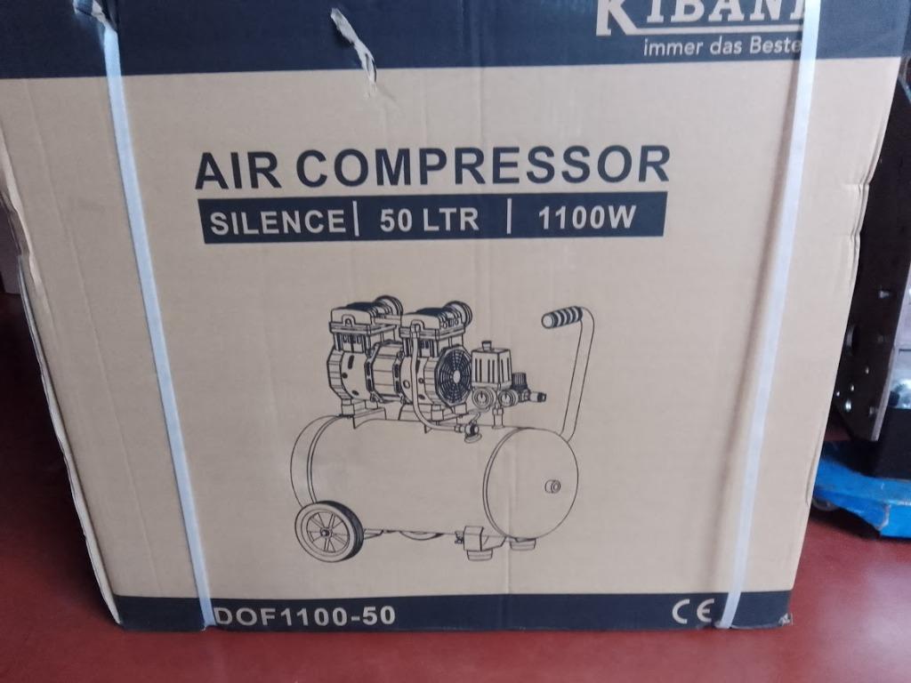 nieuwe stille compressor 50 L, 25 tot 100 liter, Ophalen, Nieuw, Geluidgedempt