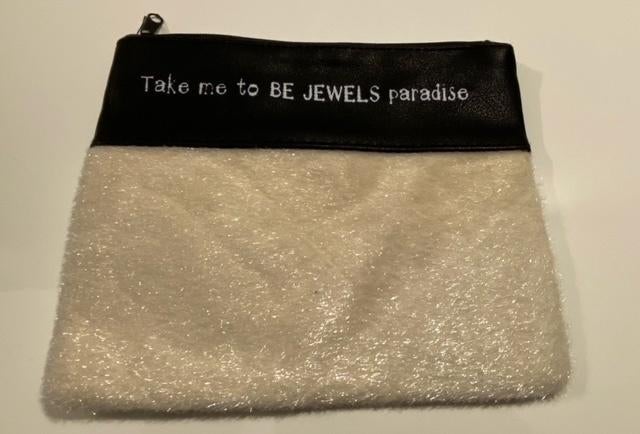Zilver met zwarte toilettas, Handtassen en Accessoires, Toilettassen, Ophalen of Verzenden, Nieuw, Overige kleuren, Dame
