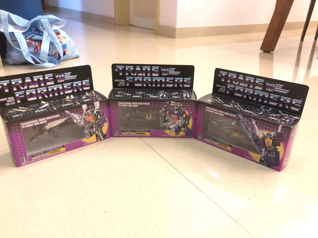Transformers G1 Bombshell Kickback Shrapnel en Boite 100%, G1, Enlèvement ou Envoi, Neuf, Decepticons