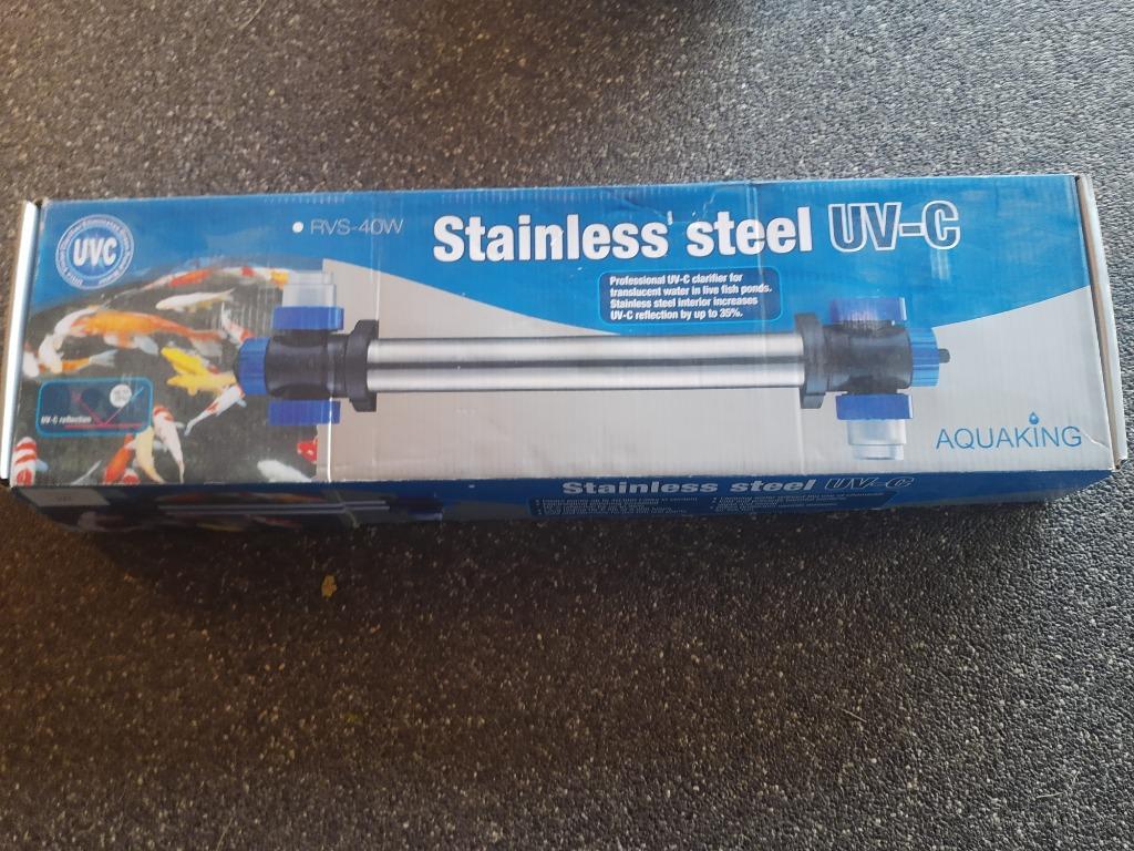 Aquaking UV-C filter RVS-40W 60% korting NIEUW, Enlèvement ou Envoi, Neuf