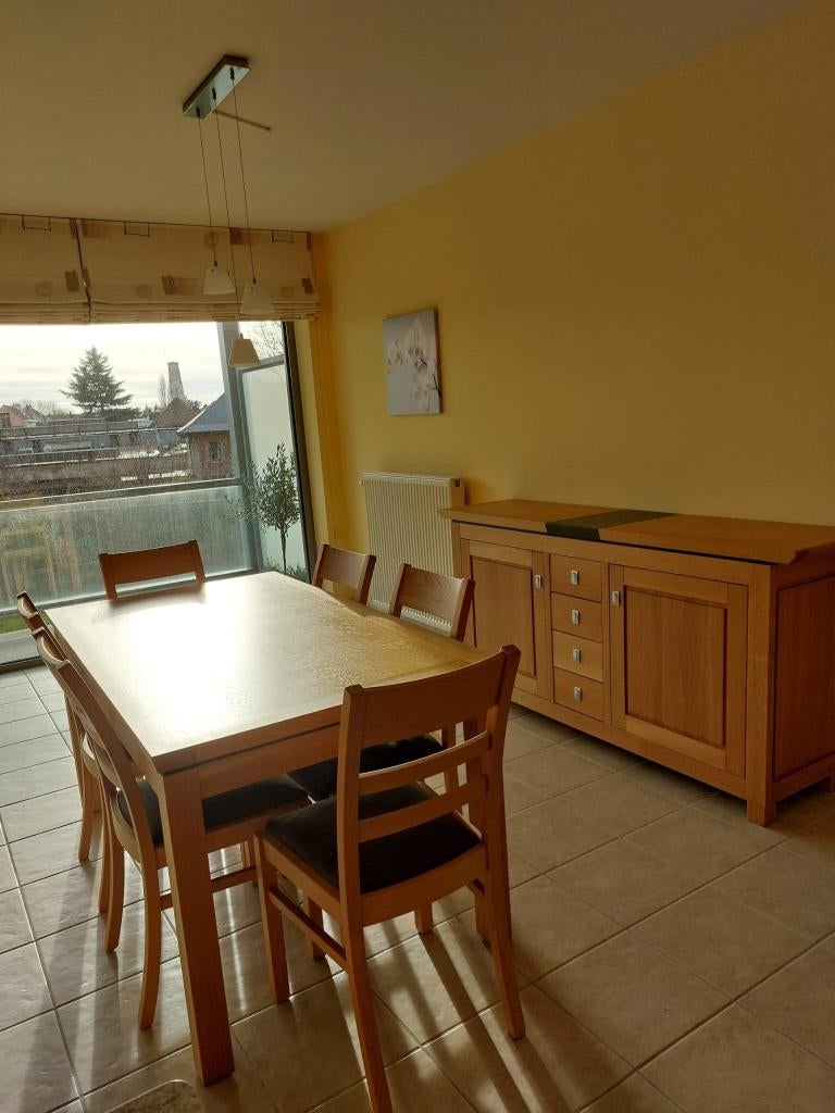 Eetkamer met dressoir, tafel en 6 stoelen, Huis en Inrichting, Ophalen, Gebruikt, Klassiek, 4 tot 6 stoelen