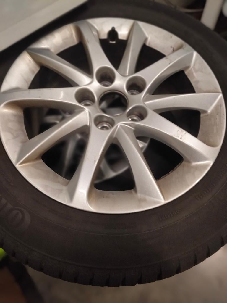 Winterbanden op alu velgen, Auto-onderdelen, Banden en Velgen, Ophalen, 16 inch, Banden en Velgen, Winterbanden
