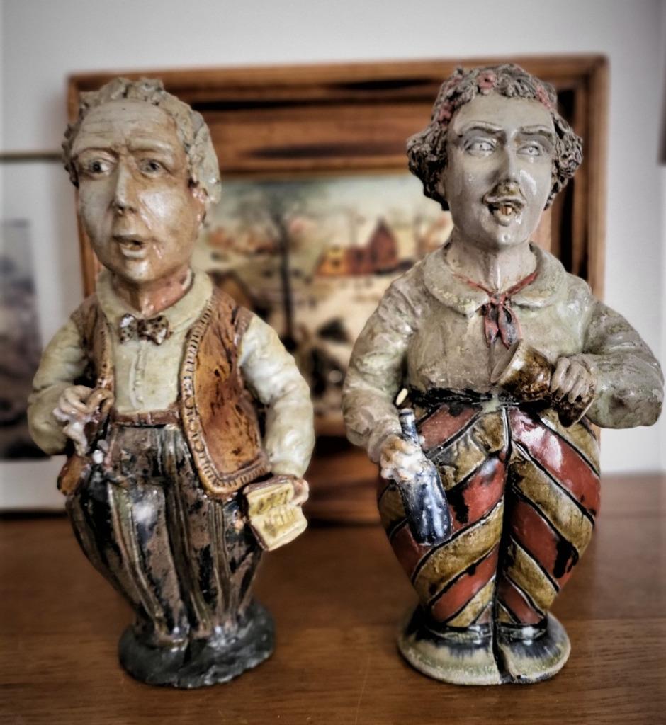 2 pichets en terre cuite vernisée, Antiquités & Art, Enlèvement ou Envoi