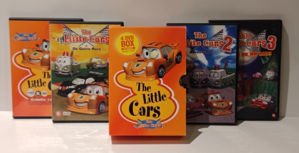 The Little Cars – 4 DVD Box Mooie staat nostalgie tekenfilm, Enlèvement ou Envoi, Tous les âges, Coffret, Comme neuf