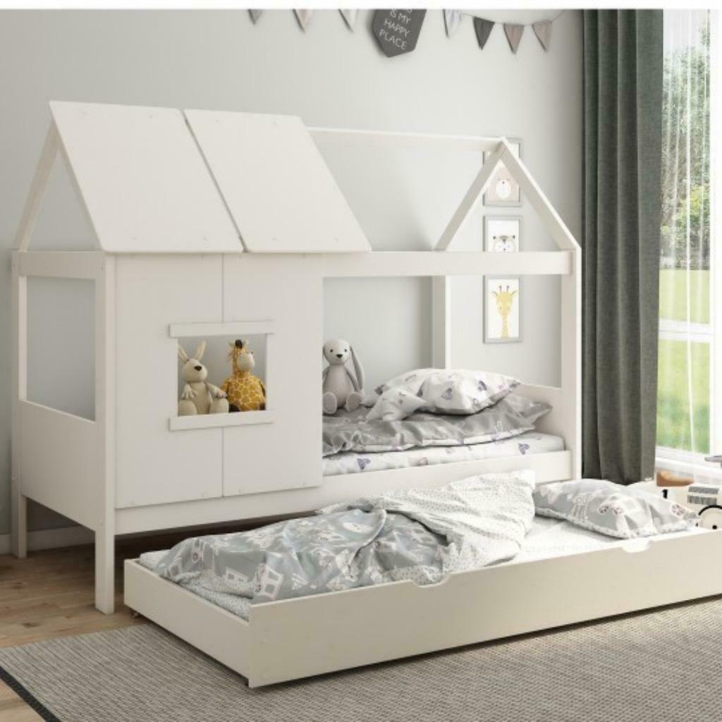 kajuitbed 90x200, Kinderen en Baby's, Kinderkamer | Bedden, Nieuw, 180 cm of meer, 85 tot 100 cm, Hoogslaper of Stapelbed, Lattenbodem