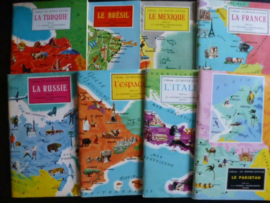 8 Livres Chromos Le Monde Entier (Vandemoortele), Ophalen of Verzenden, Gelezen, Prentenboek