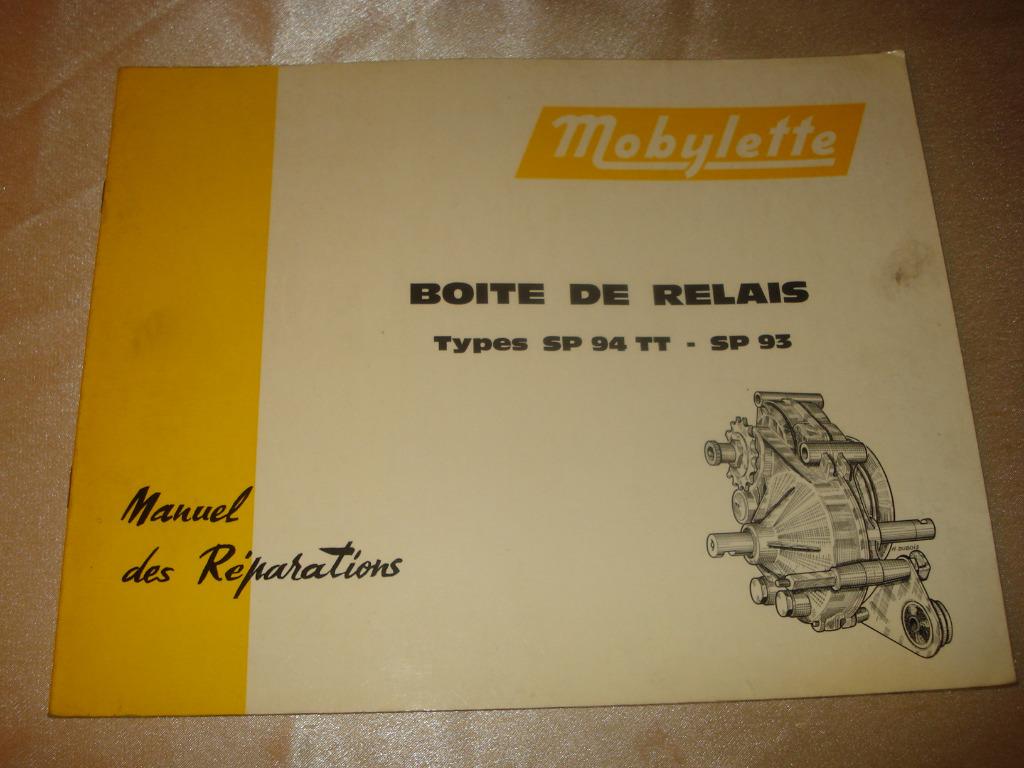 MOBYLETTE Ancien Manuel des Réparations Boîte de Relais SP93, Enlèvement ou Envoi, Autres marques