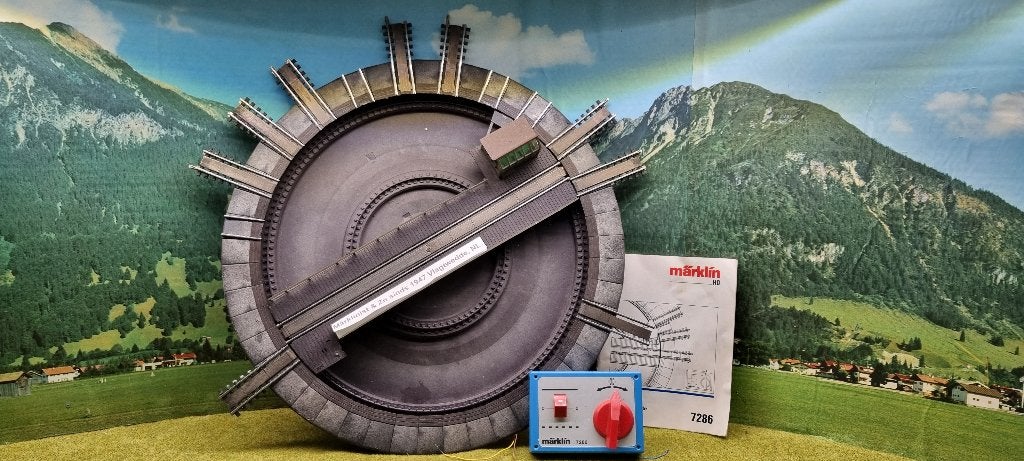 Märklin H0 7286 draaitafel, Wisselstroom, Analoog, Rails, Ophalen of Verzenden