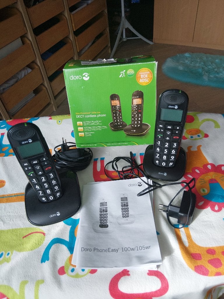 draadloze telefoon, Ophalen, Zo goed als nieuw, 2 handsets