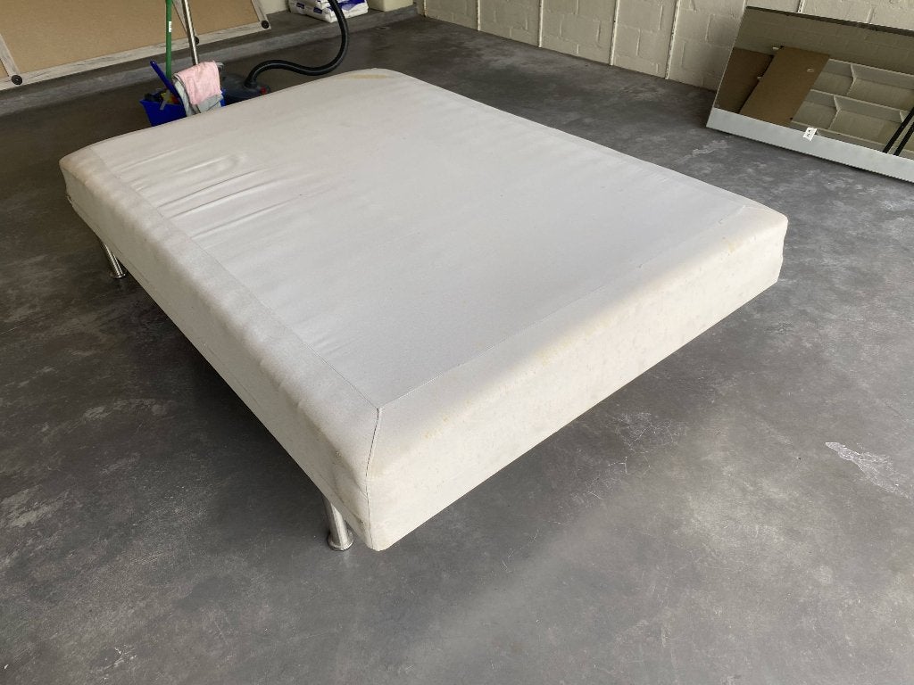 Bed, Maison & Meubles, Chambre à coucher | Lits, Beige, Enlèvement, Utilisé, Une personne