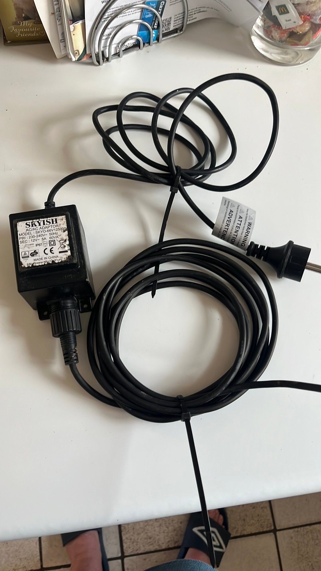 Adaptor AC. 12V -5A 60VA, TV, Hi-fi & Vidéo, Chargeurs, Enlèvement, Comme neuf