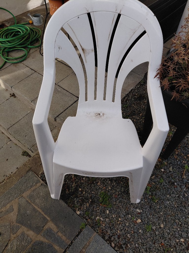 Lot 10 Chaises de jardin, Jardin & Terrasse, Chaises de jardin, Enlèvement, Utilisé, Plastique, Empilable
