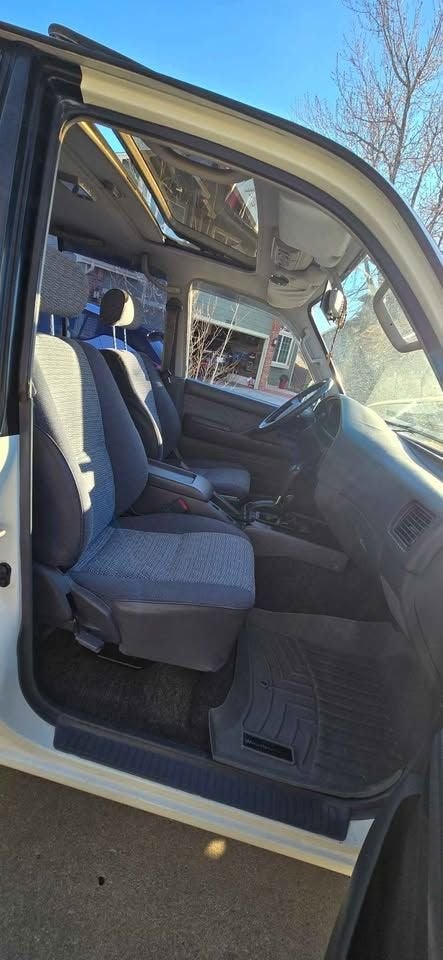 Toyota Land Cruiser 4.0L 1992 FJ80 (7 Zitplaatsen & Roestvri, Auto's, Automaat, Wit, Bedrijf, Grijs