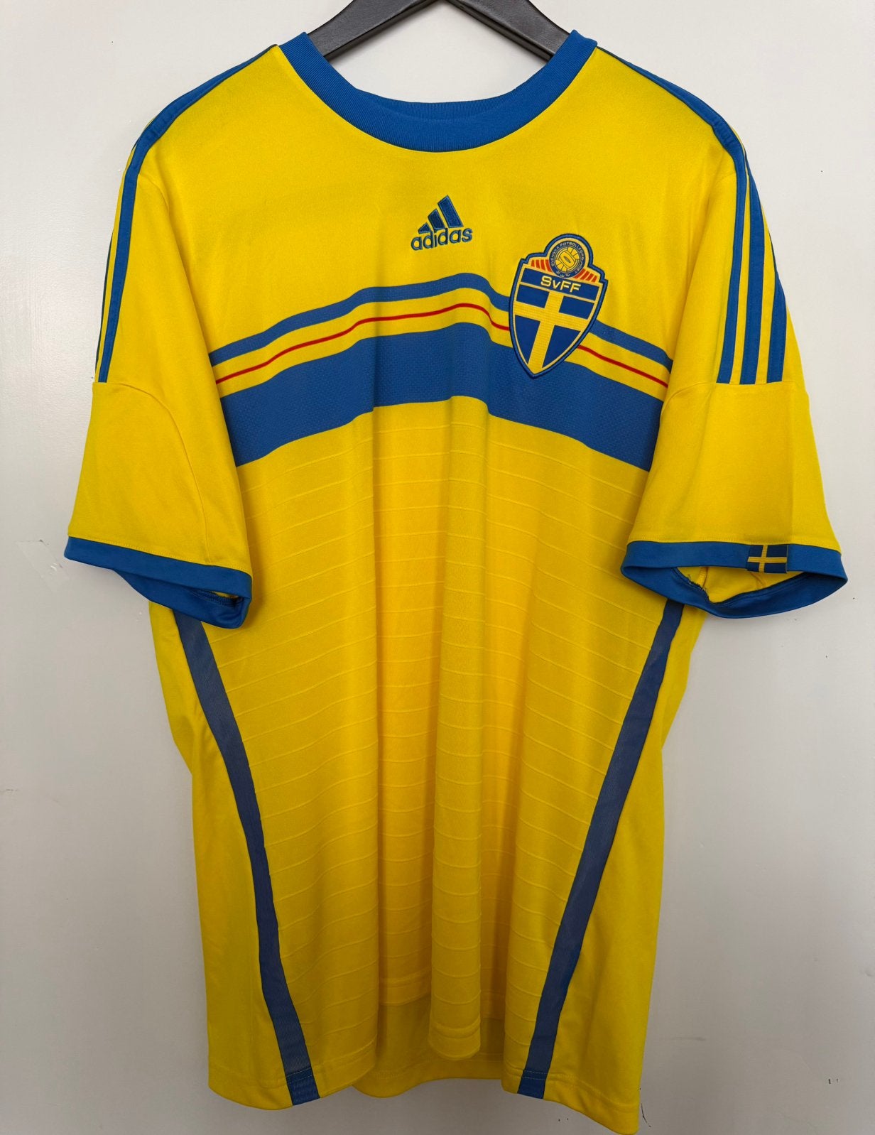Zweden internationaal homeshirt wk14, Maat XL, Ophalen of Verzenden, Zo goed als nieuw, Shirt
