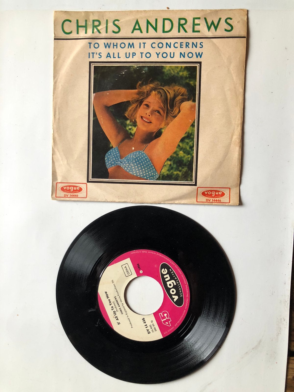 Chris Andrews : to whom it concerns ( 1966), Verzenden, Zo goed als nieuw
