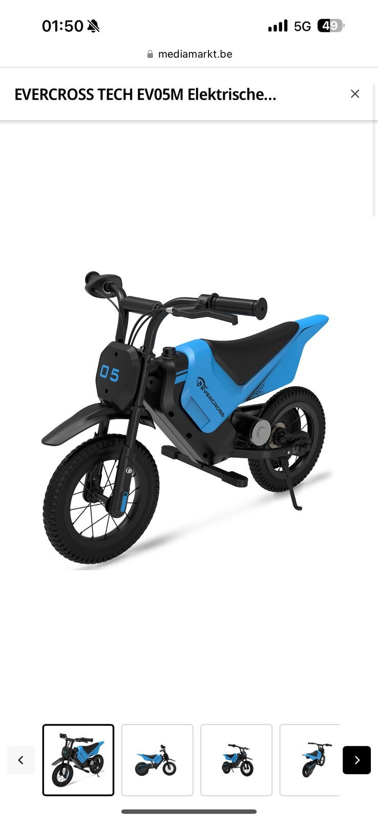 Evercross tech EV05M elektrische bike, Enlèvement, Neuf, Dirt Bike