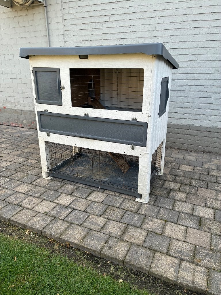 Hok voor konijnen. Verkocht !, Animaux & Accessoires, Niche, Enlèvement, Utilisé, 110 cm ou plus