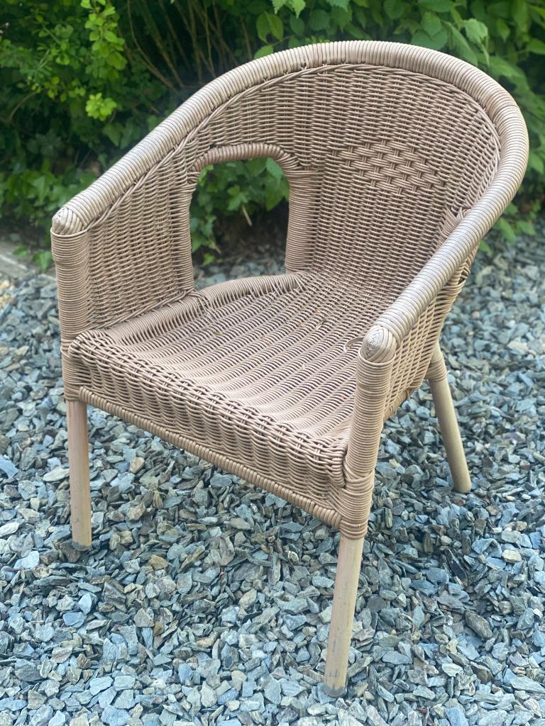 80 Chaises de terrasse / 80 terrasstoelen, Ophalen, Gebruikt, Wicker, Stapelbaar