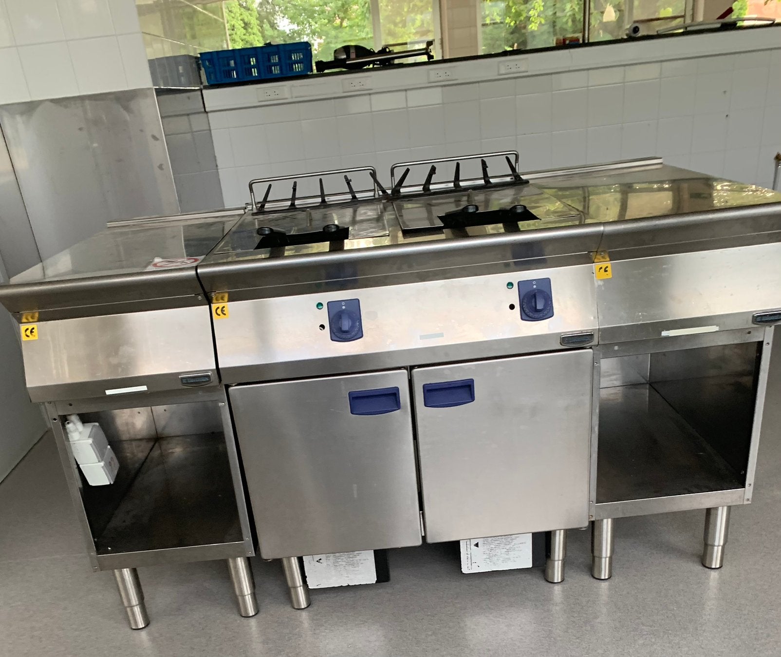 Industriële Friteuse - 400V Elektrisch, Ophalen, Gebruikt, Fornuis, Frituur en Grillen