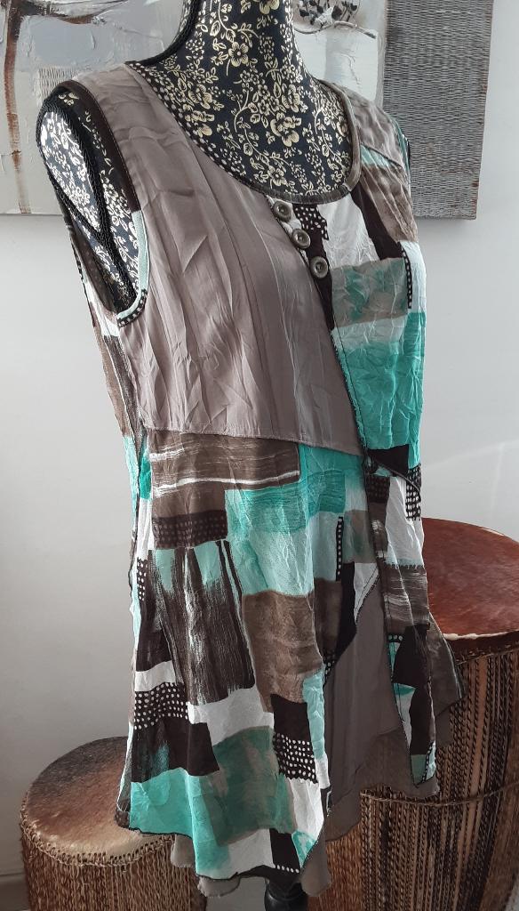 Tunique voile taille 3, 40/42, Ophalen of Verzenden, Zo goed als nieuw, Maat 38/40 (M), Groen