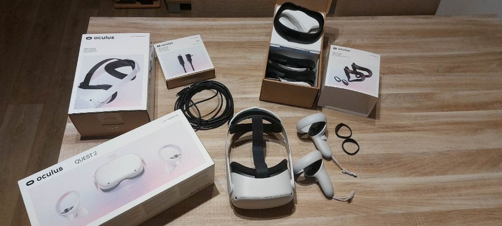 Casque VR Oculus Quest 2 128 Go, Enlèvement ou Envoi, Comme neuf, Lunettes VR, PC