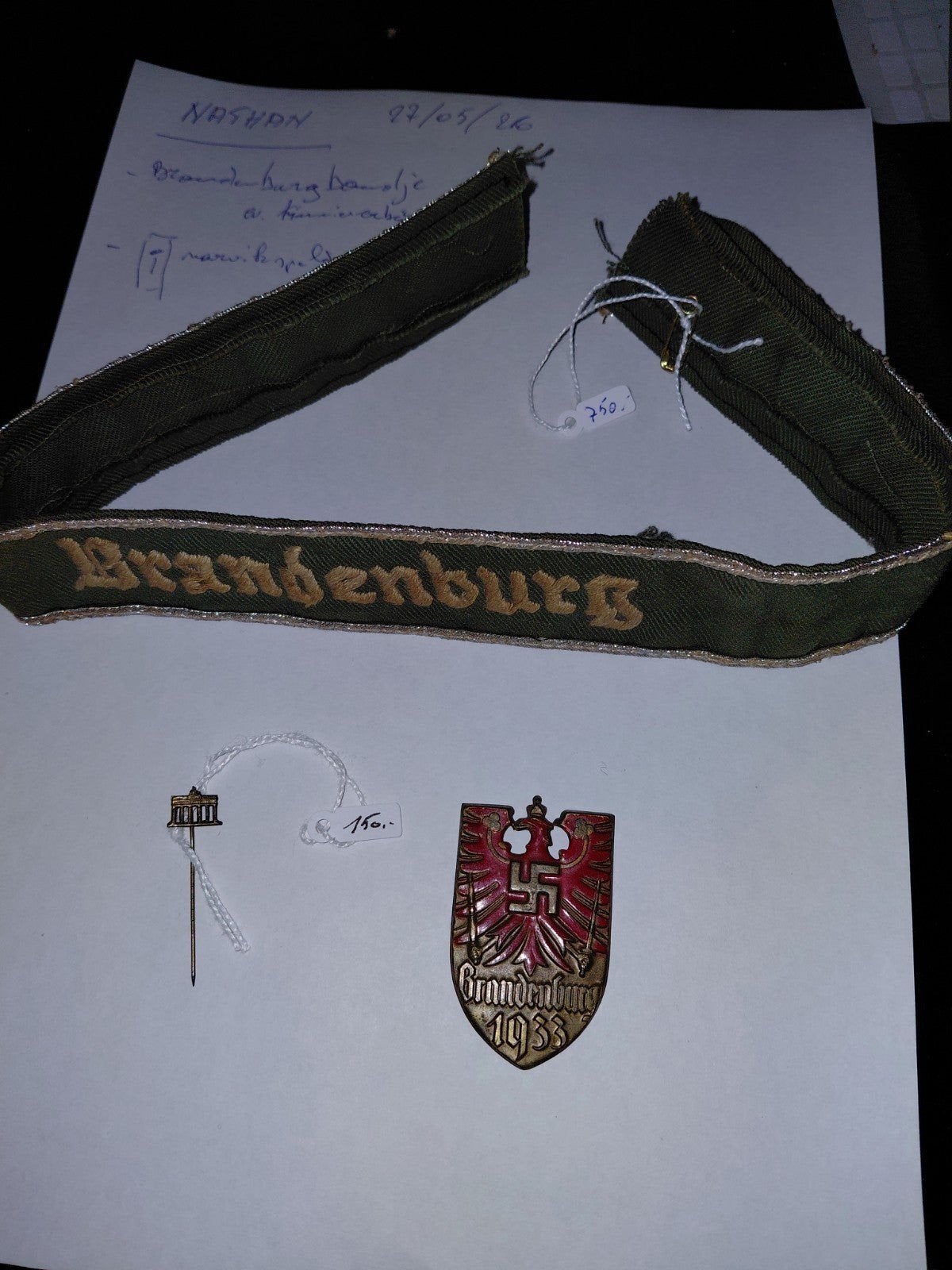 Brandenburg, Collections, Enlèvement ou Envoi
