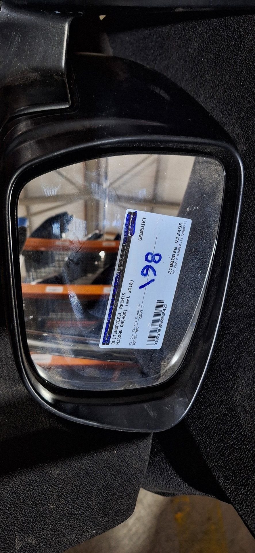 Nissan Qashqai J11 (2017-2021) Buitenspiegel Rechts Zwart, Gebruikt, -, -, Ophalen of Verzenden