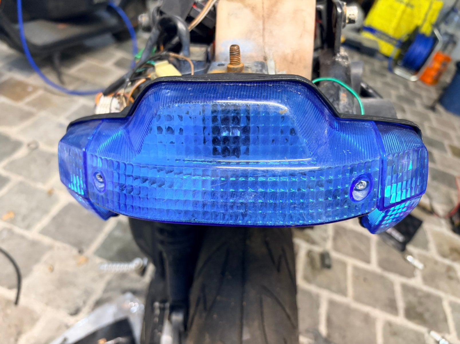 Blauwe acherlicht voor booster nergens nog te koop !, Ophalen of Verzenden, Nieuw, Yamaha