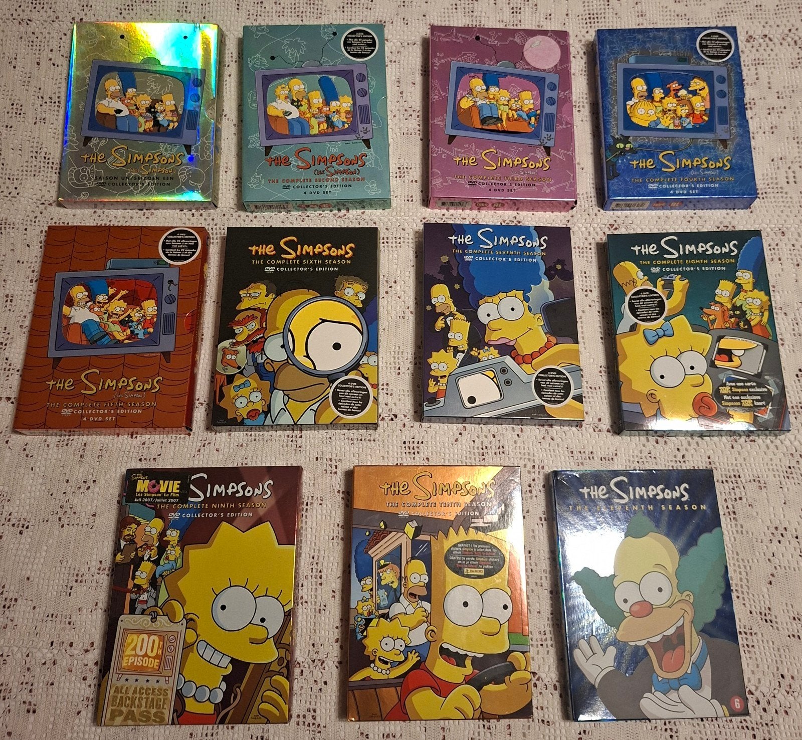 Dvd's The Simsons seizoen 1-11, À partir de 6 ans, Enlèvement ou Envoi, Comme neuf