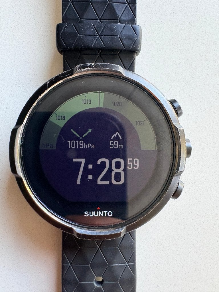 Suunto 9 Baro (Black) Robuust GPS Sporthorloge met Barometer, Ophalen of Verzenden, GPS, Gebruikt