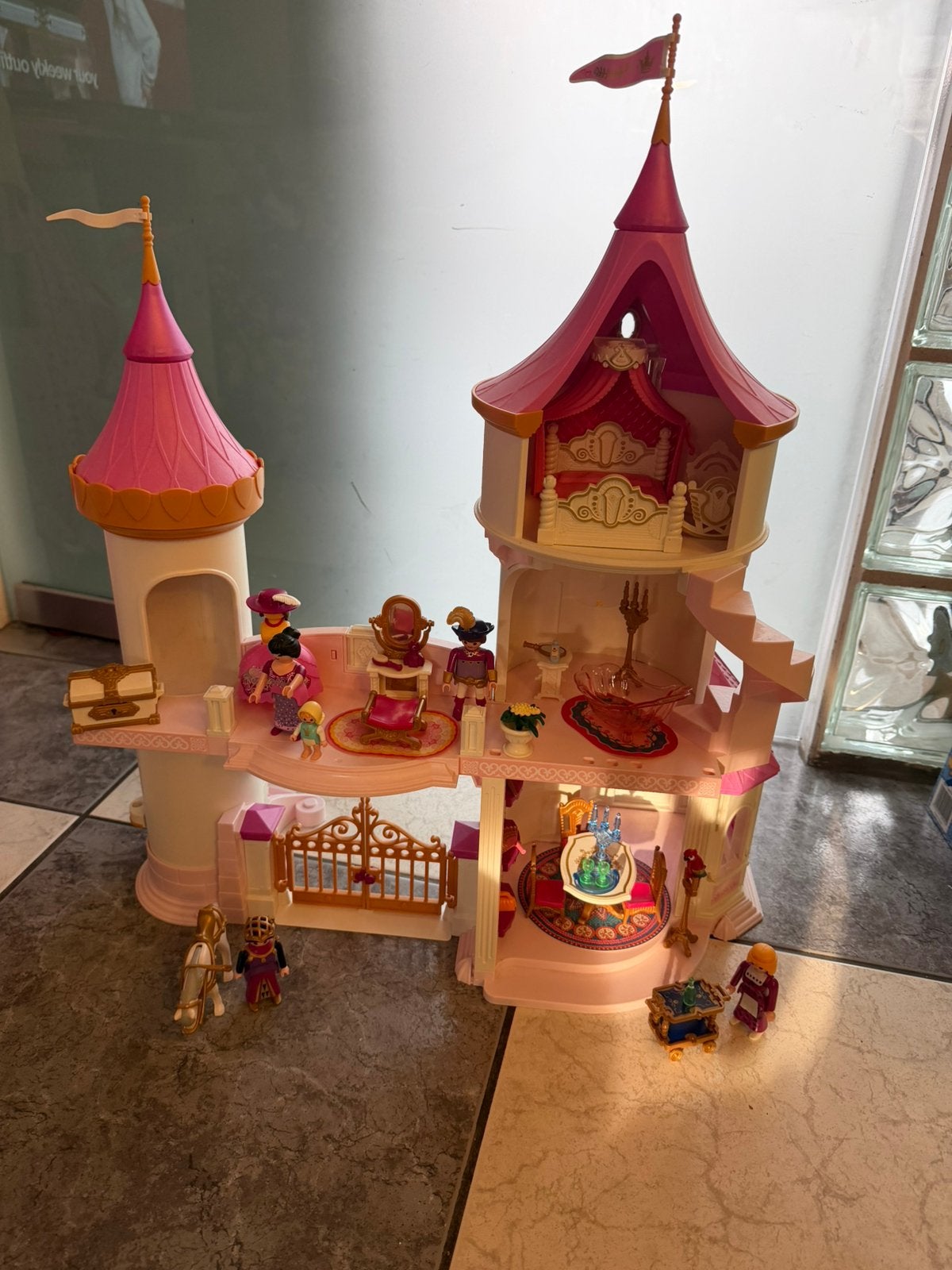 Prachtig ingericht Playmobil kasteel, Ophalen of Verzenden, Gebruikt