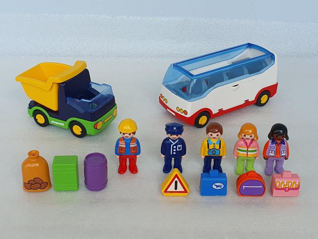 Playmobil 123 6773: Autobus + Vrachtwagen uit 6759, Enlèvement ou Envoi, Utilisé