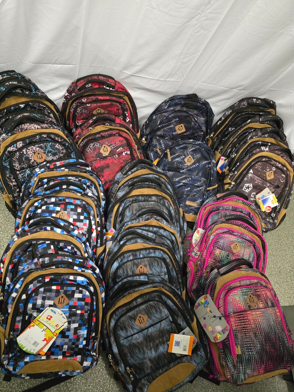 lot de sacs à dos, Enlèvement