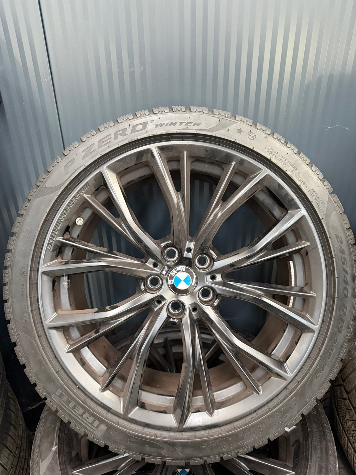 Originele BMW M 19 inch winterset – Pirelli P Zero Winter, Gebruikt, Banden en Velgen, All Season, Personenwagen