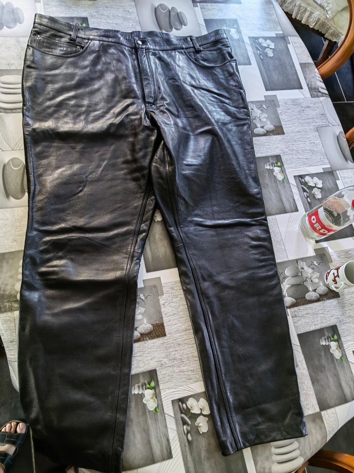 Lederen broek voor heren, Kleding | Heren, Ophalen, Nieuw, Overige maten, Zwart
