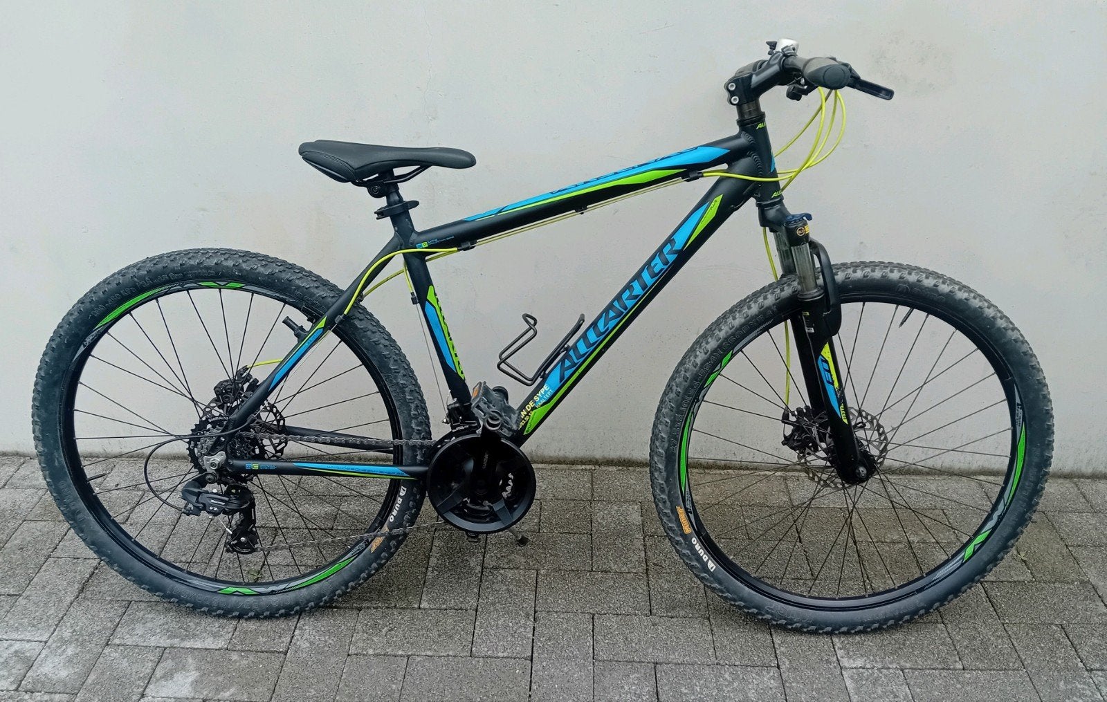Mtb mountainbike alu AllCarter 27inch 21speed framemaat48 🚴, Vélos & Vélomoteurs, V-brakes, Aluminium, Comme neuf, Enlèvement