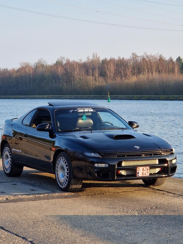Toyota celica gt-four st185, Auto's, 4 cilinders, Zwart, Leder, Bedrijf