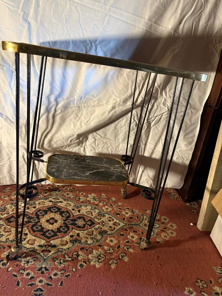 Vintage bijzettafels, Ophalen, Gebruikt