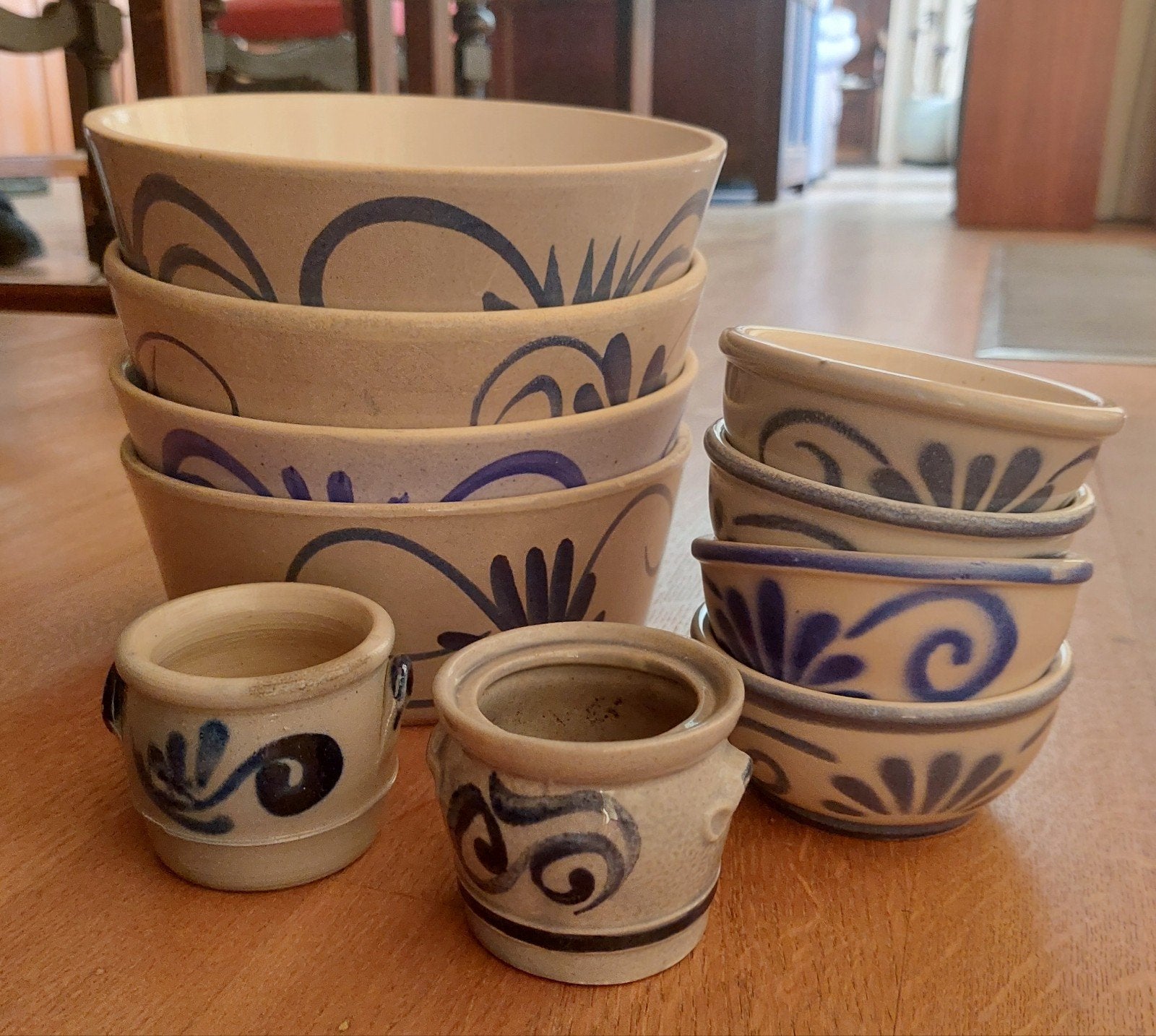 10 pots en poterie vintage, Jardin & Terrasse, Enlèvement