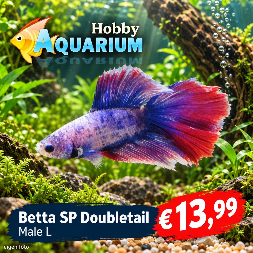 Hobbyaquarium Betta SP Doubletail Male, Dieren en Toebehoren, Vis, Zoetwatervis