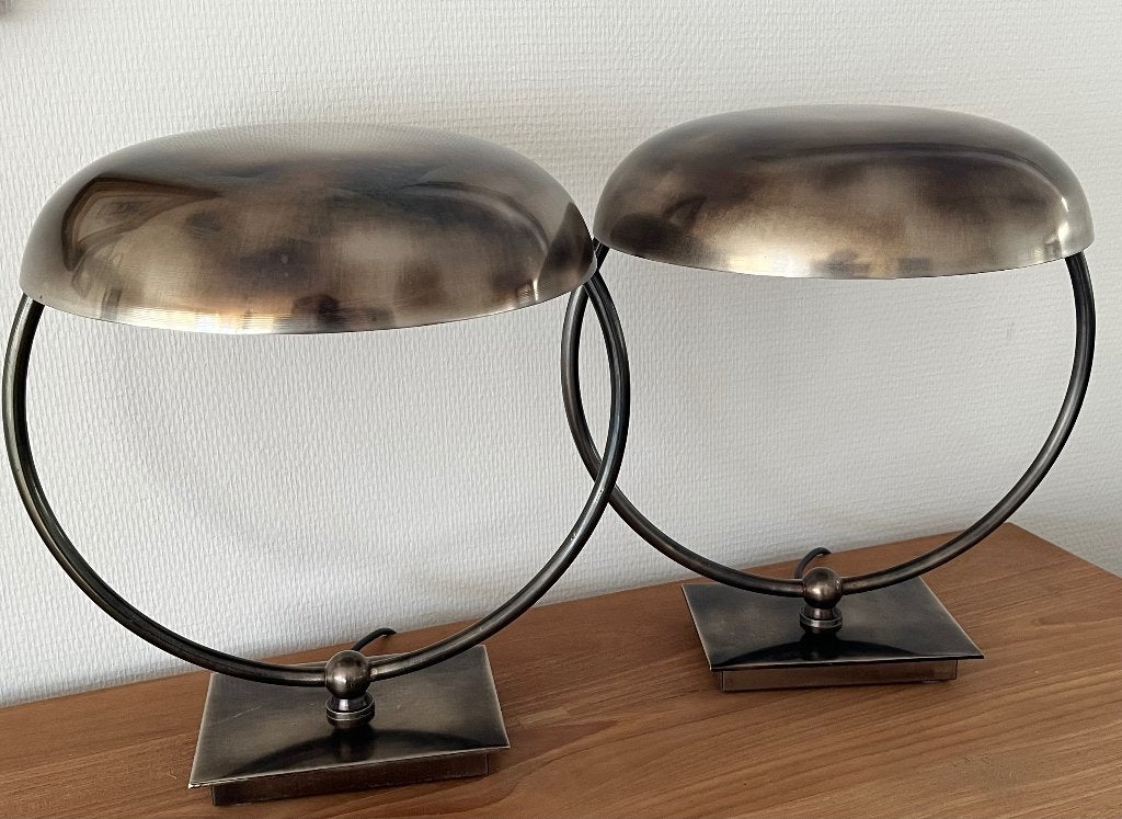 Lampes vintage authentiques (Hôtel La Réserve), Autres matériaux, 40 cm, Enlèvement, Multicolore
