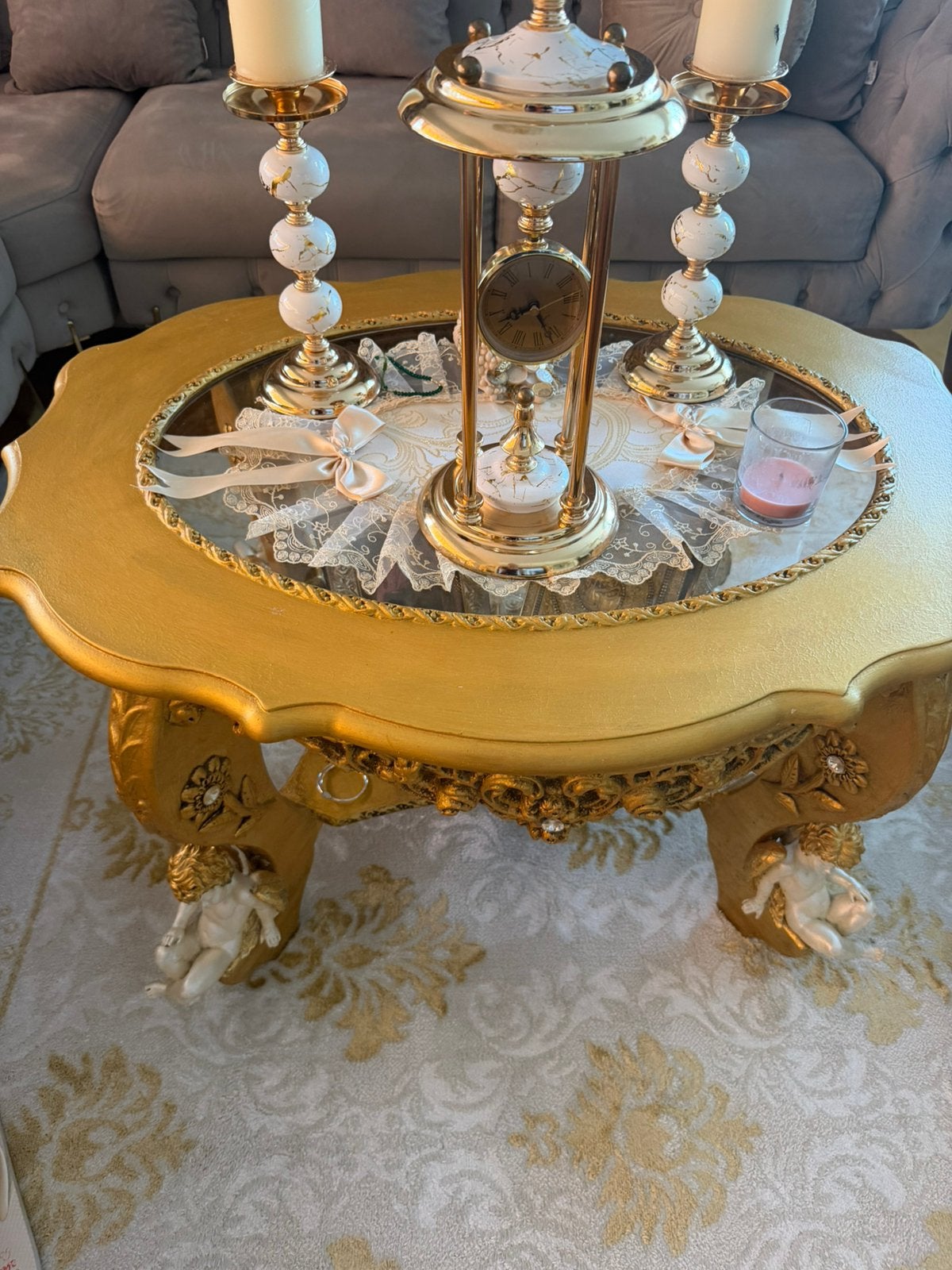 Vitrine, plus table, salon, Maison & Meubles, Accessoires pour la Maison | Étagères, Enlèvement, Comme neuf