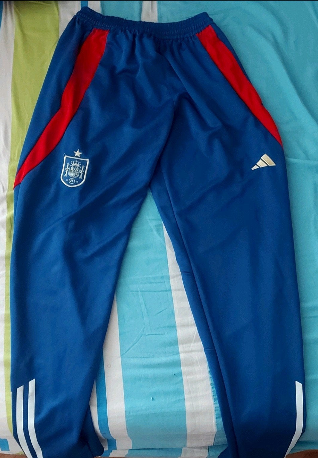 Spanje trainingsbroek, Ophalen, Blauw, Maat 56/58 (XL), Zo goed als nieuw