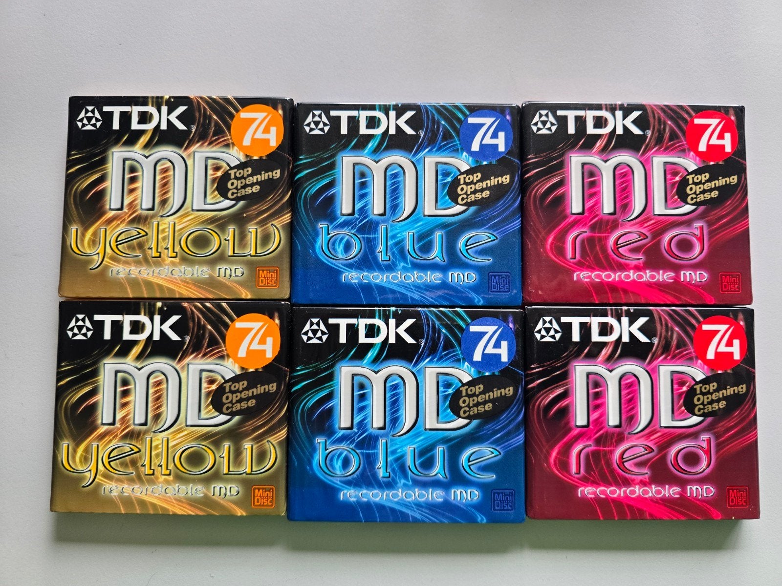 6 TDK MINIDISC enregistrables, non ouverts, Enlèvement